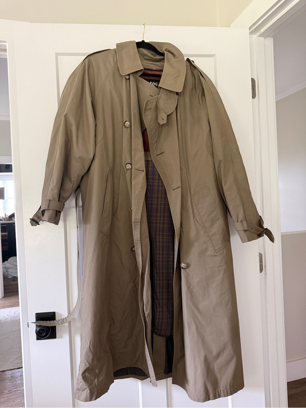 London Fog Tan Men's Trench Coat